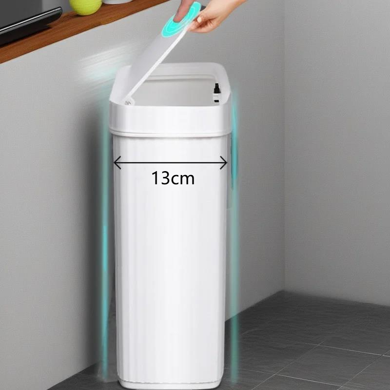 Commercial Kitchen Trash Can - Slim Bathroom Trash Can 13cm Narrow