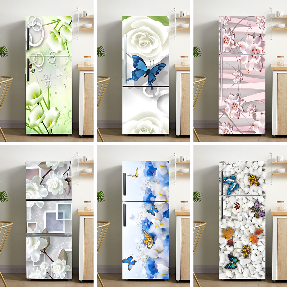 Commercial Kitchen Fridge - Spring Series Butterfly Design Fridge Door