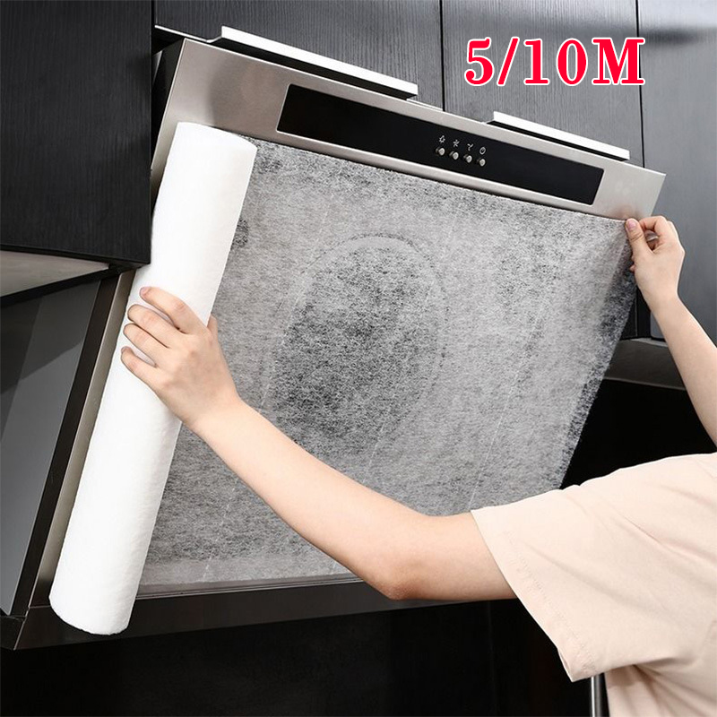 Commercial Kitchen Oil Filter - 5/10M Disposable Hood Oil Filter Paper