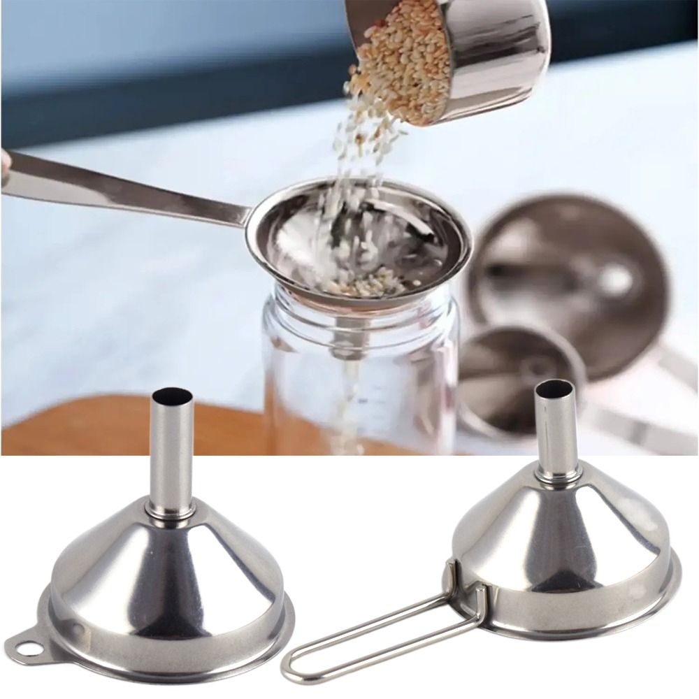 Commercial Kitchen Oil Filter - Wide Mouth Stainless Steel Funnel Kitchen
