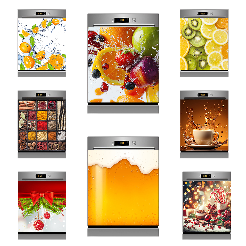 Commercial Kitchen Warmer - Water Splash Delicious Fruit Printed Dishwasher