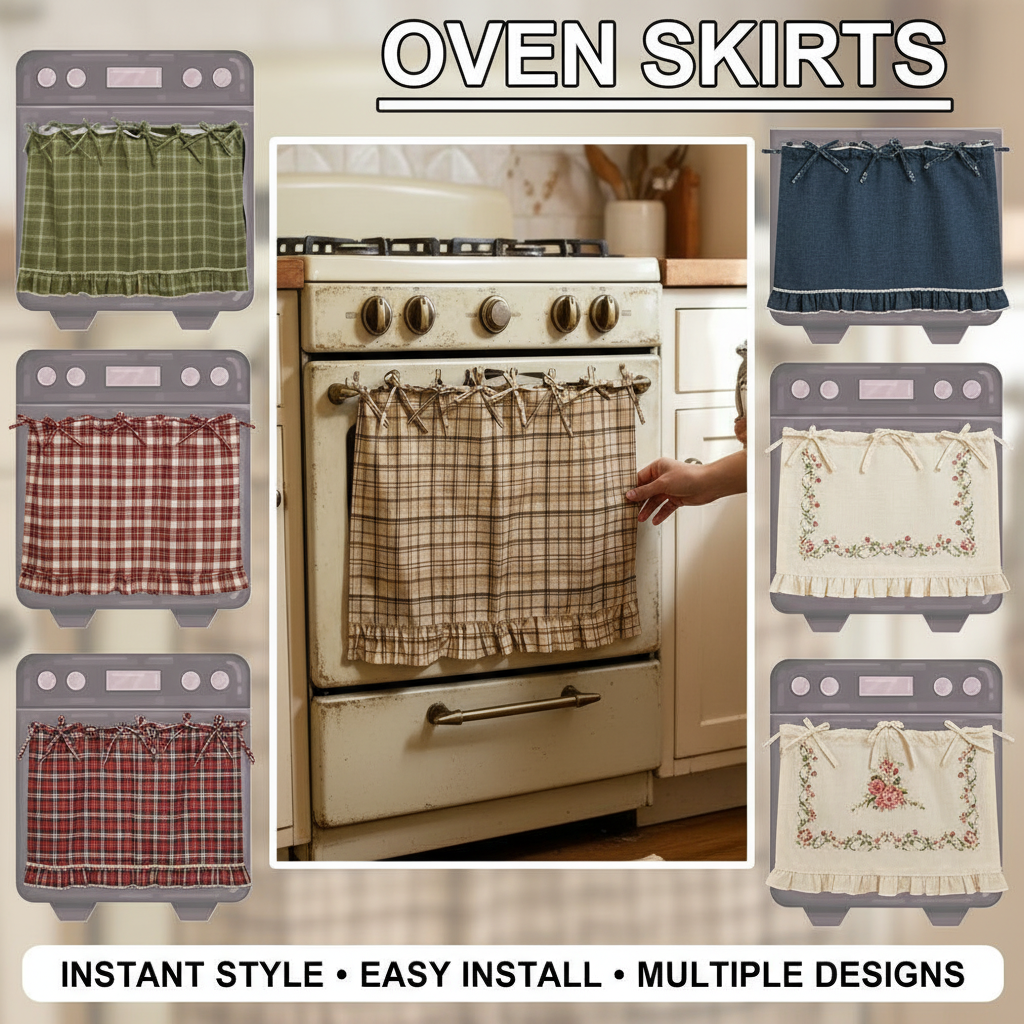 Commercial Kitchen Warmer - Oven Skirt Artisanal Farmhouse Oven Cover