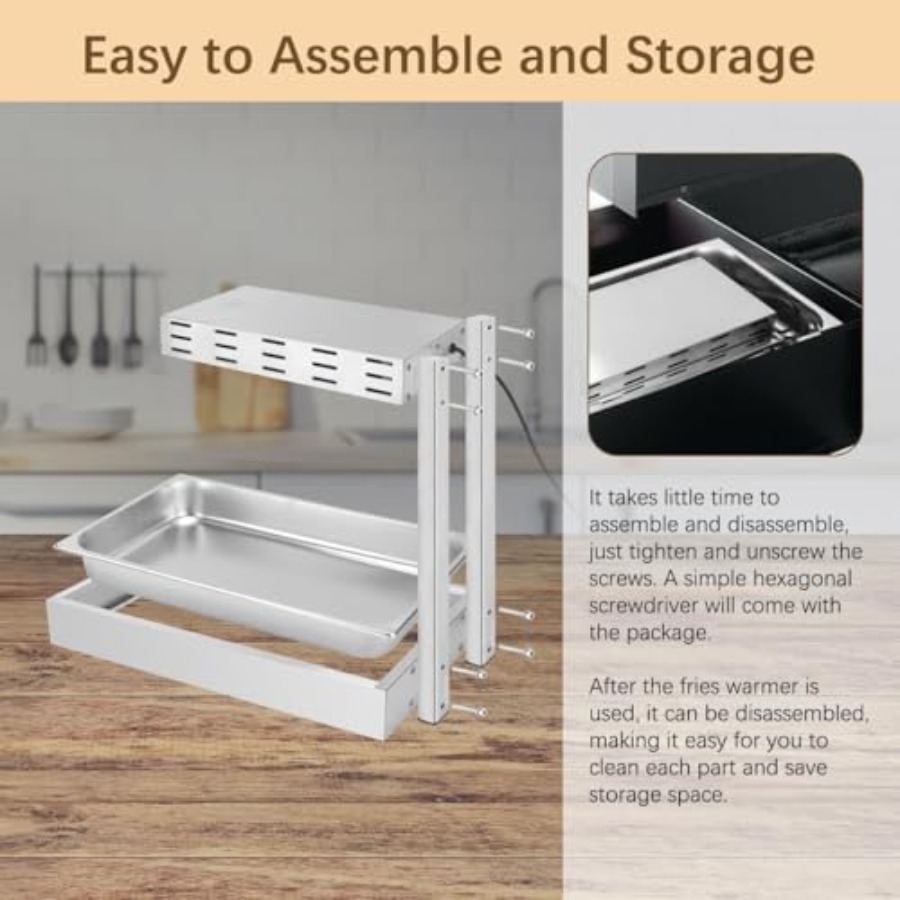 French Fry Warmer for Commerci - огляд і ціна Commercial Kitchen Warmer