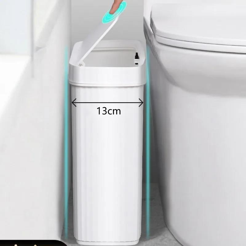Slim Bathroom Trash Can 13cm N - огляд і ціна Commercial Kitchen Trash Can