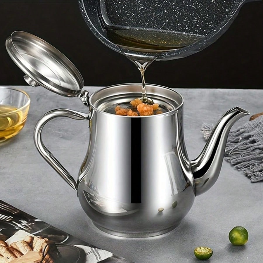 1PC Stainless Steel Oil Pot Ho - огляд і ціна Commercial Kitchen Oil Filter