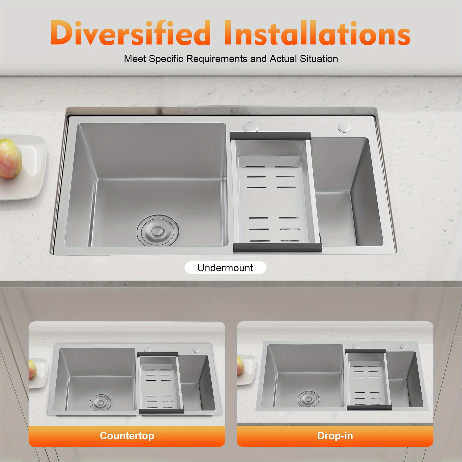 Stainless Steel Kitchen Sink D - огляд і ціна Commercial Kitchen Taps