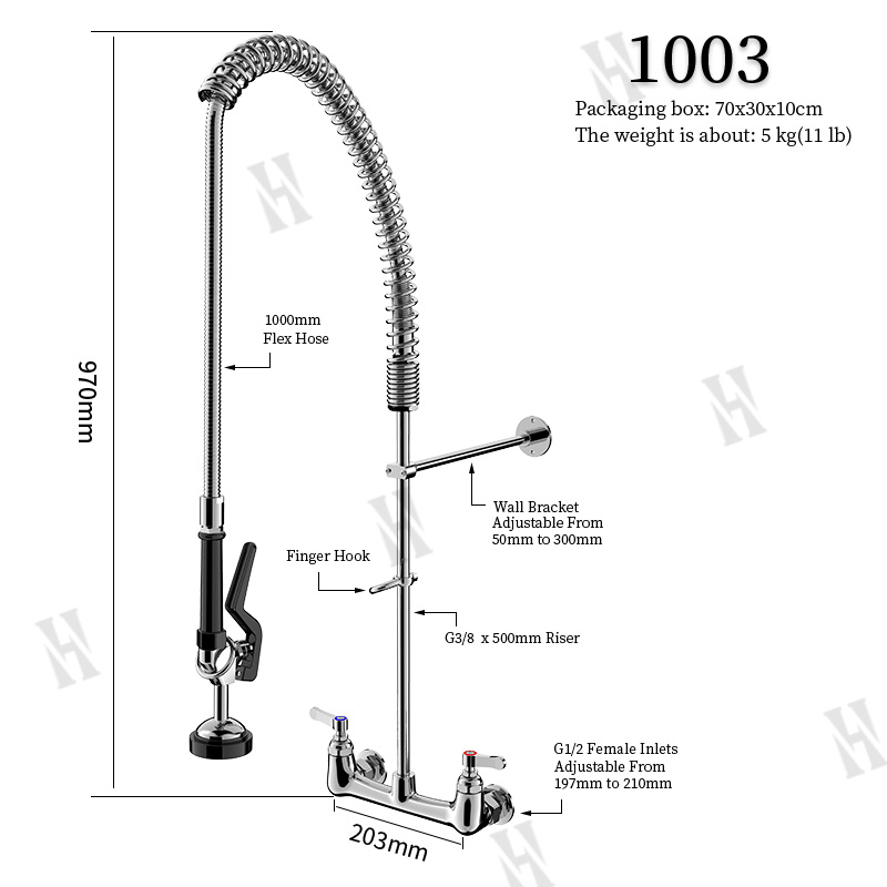 Pre Rinse Sprayer Commercial K - огляд і ціна Commercial Kitchen Taps