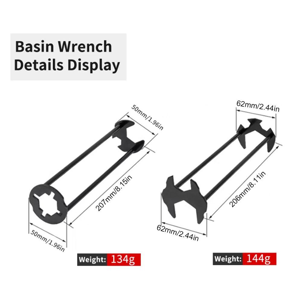 Sink wrench 2-piece set, narro - огляд і ціна Commercial Kitchen Taps