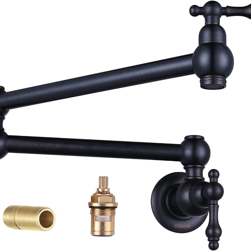 Black Pot Filler Tap Wall Moun - огляд і ціна Commercial Kitchen Taps