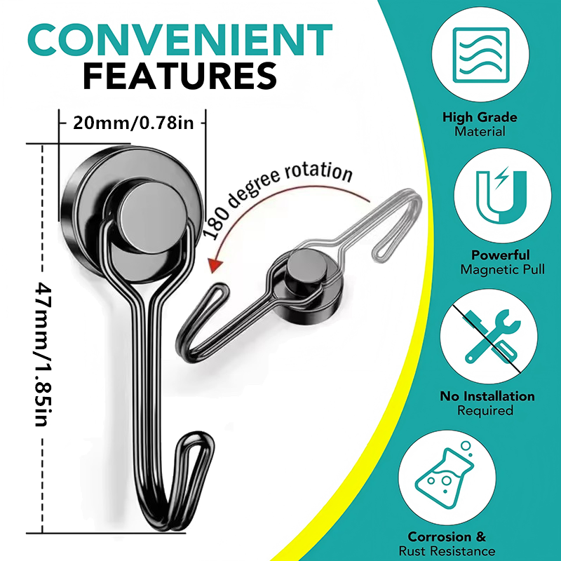 20mm Black Silver No-drill Mag - огляд і ціна Commercial Kitchen Fridge
