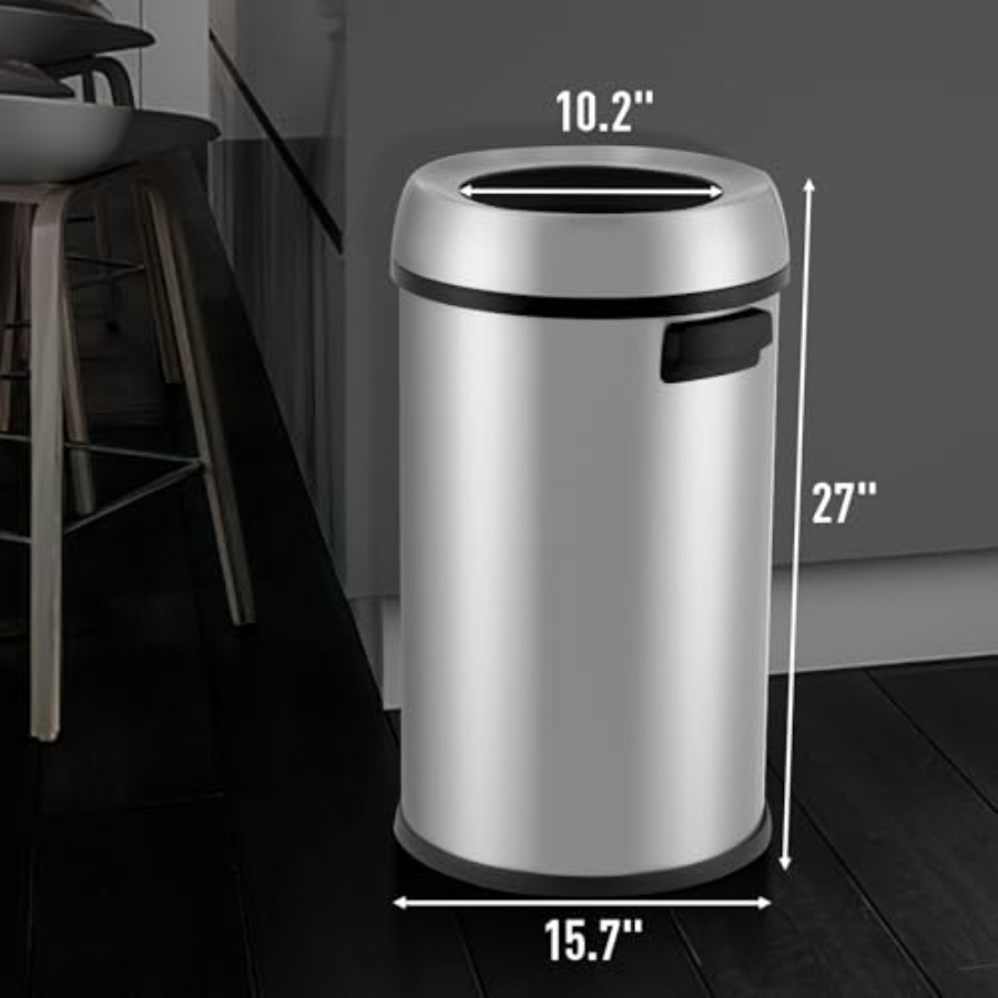 65L/17 Gallon Open Top Trash C - огляд і ціна Commercial Kitchen Trash Can