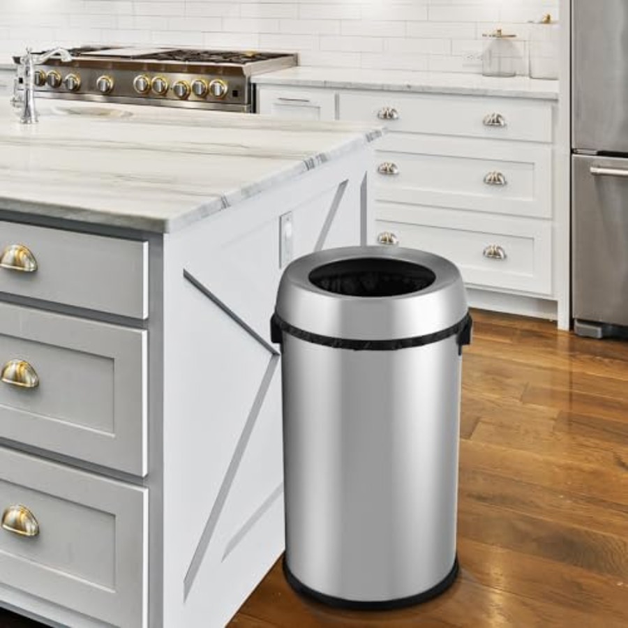 65L/17 Gallon Open Top Trash C - огляд і ціна Commercial Kitchen Trash Can