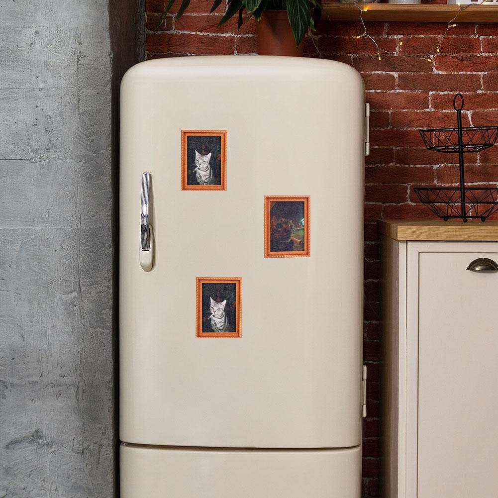 Quirky Smoking Cat Wooden Fram - огляд і ціна Commercial Kitchen Fridge