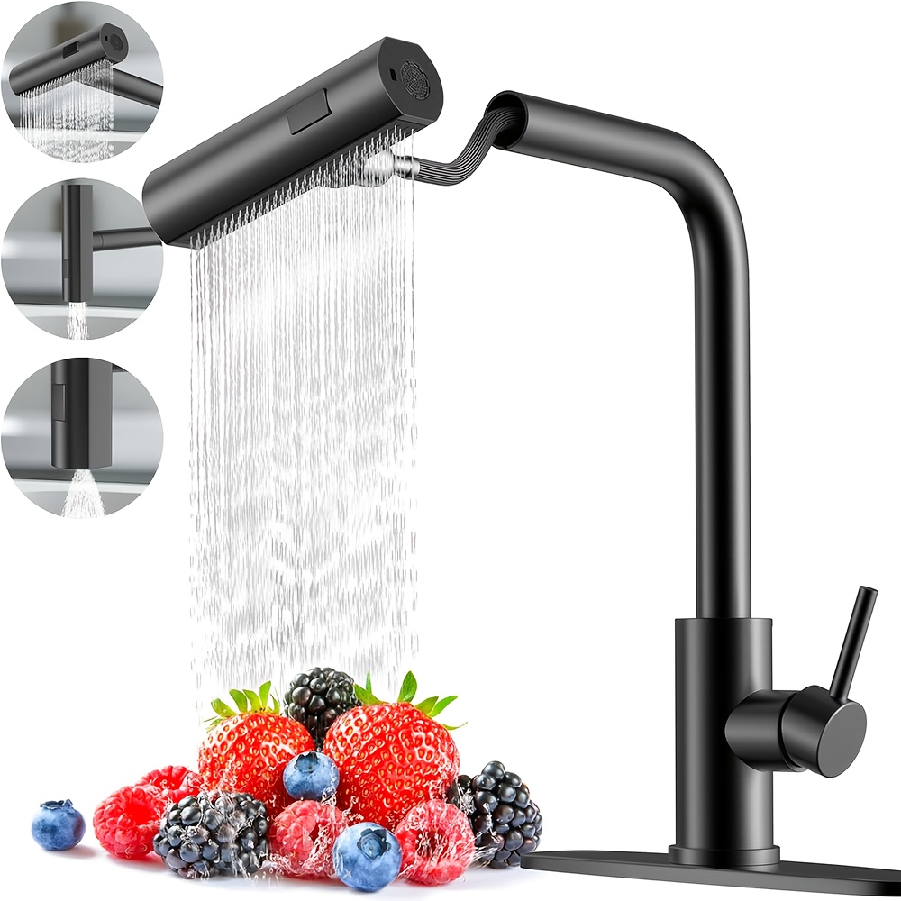 1 PC Black Kitchen Faucet With - огляд і ціна Commercial Kitchen Taps