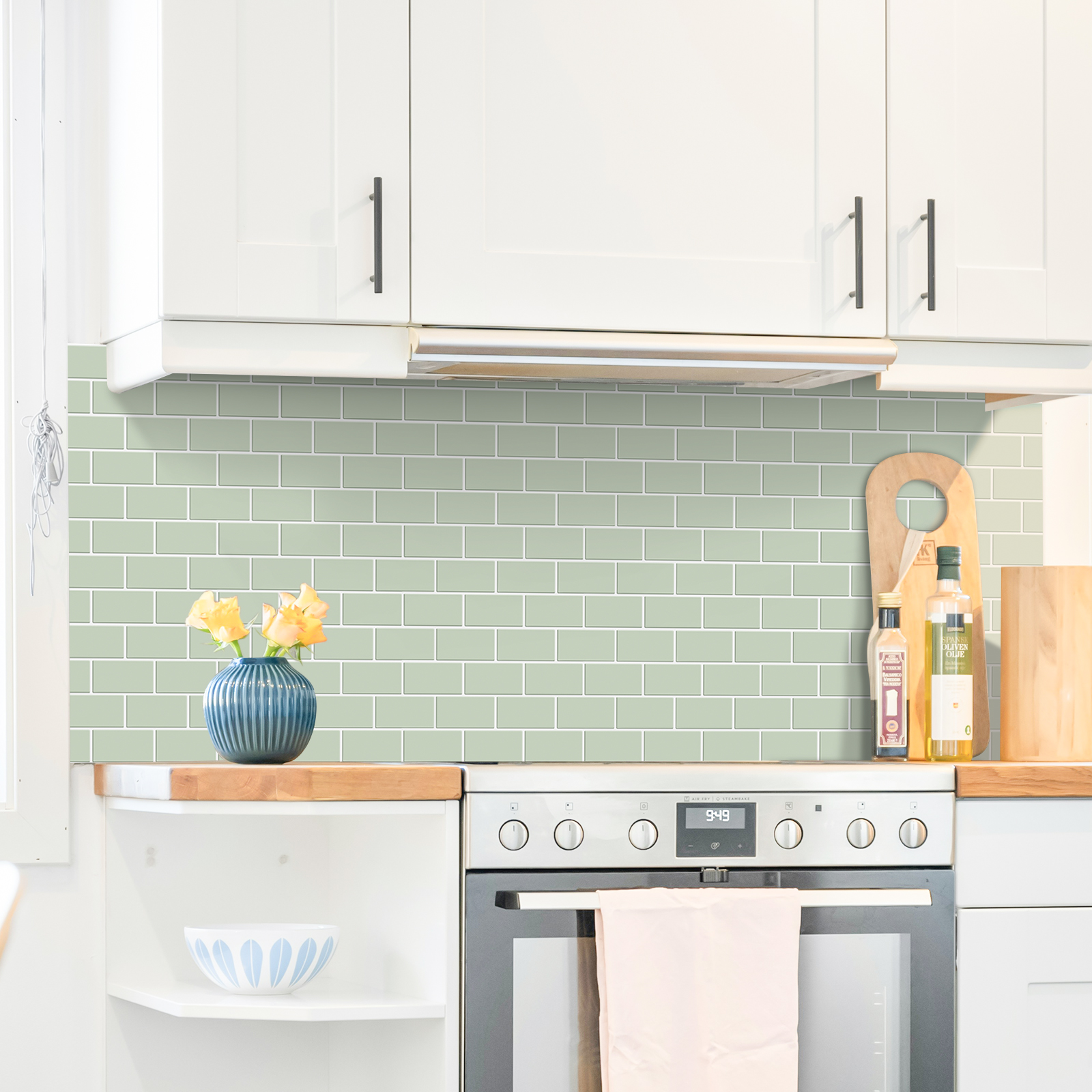 5pcs Subway Design Wall Tile S - огляд і ціна Commercial Kitchen Warmer