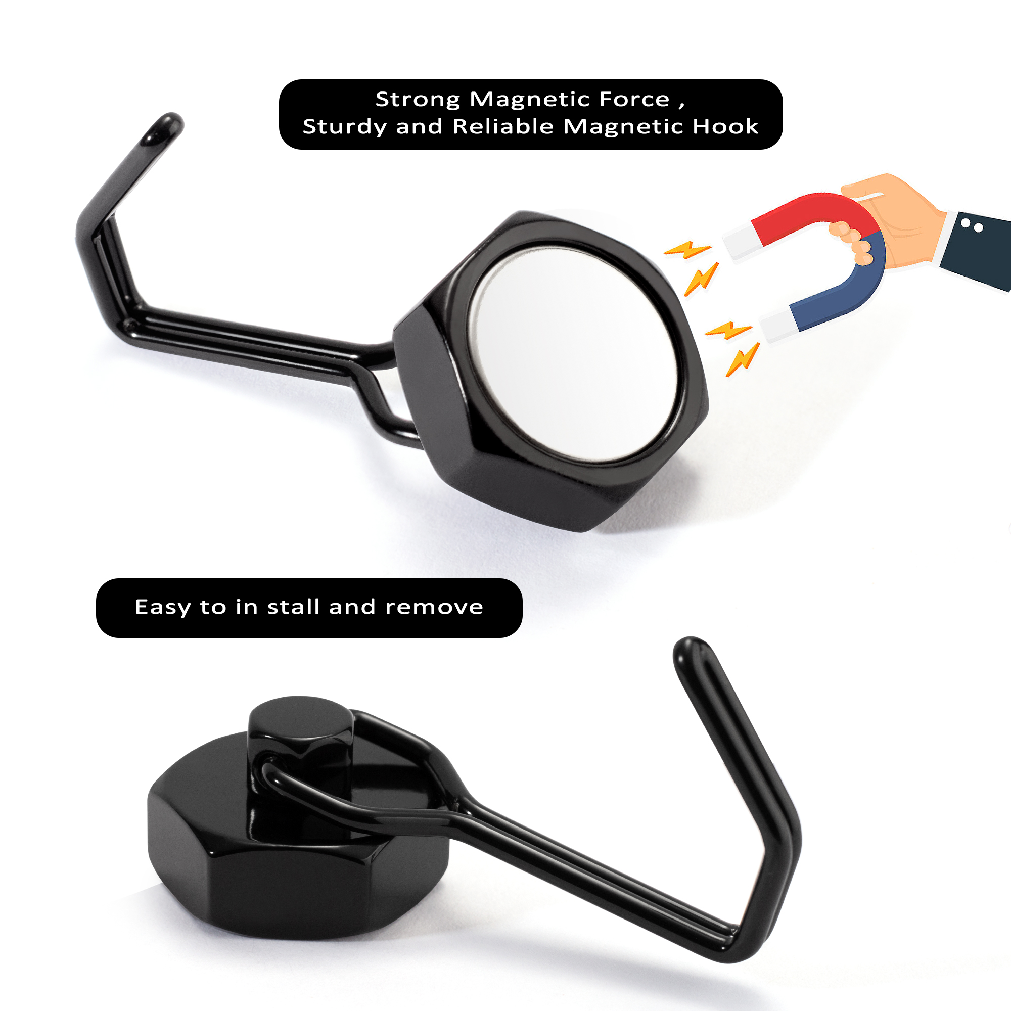 2PCS Strong Magnetic Hooks Sto - огляд і ціна Commercial Kitchen Fridge