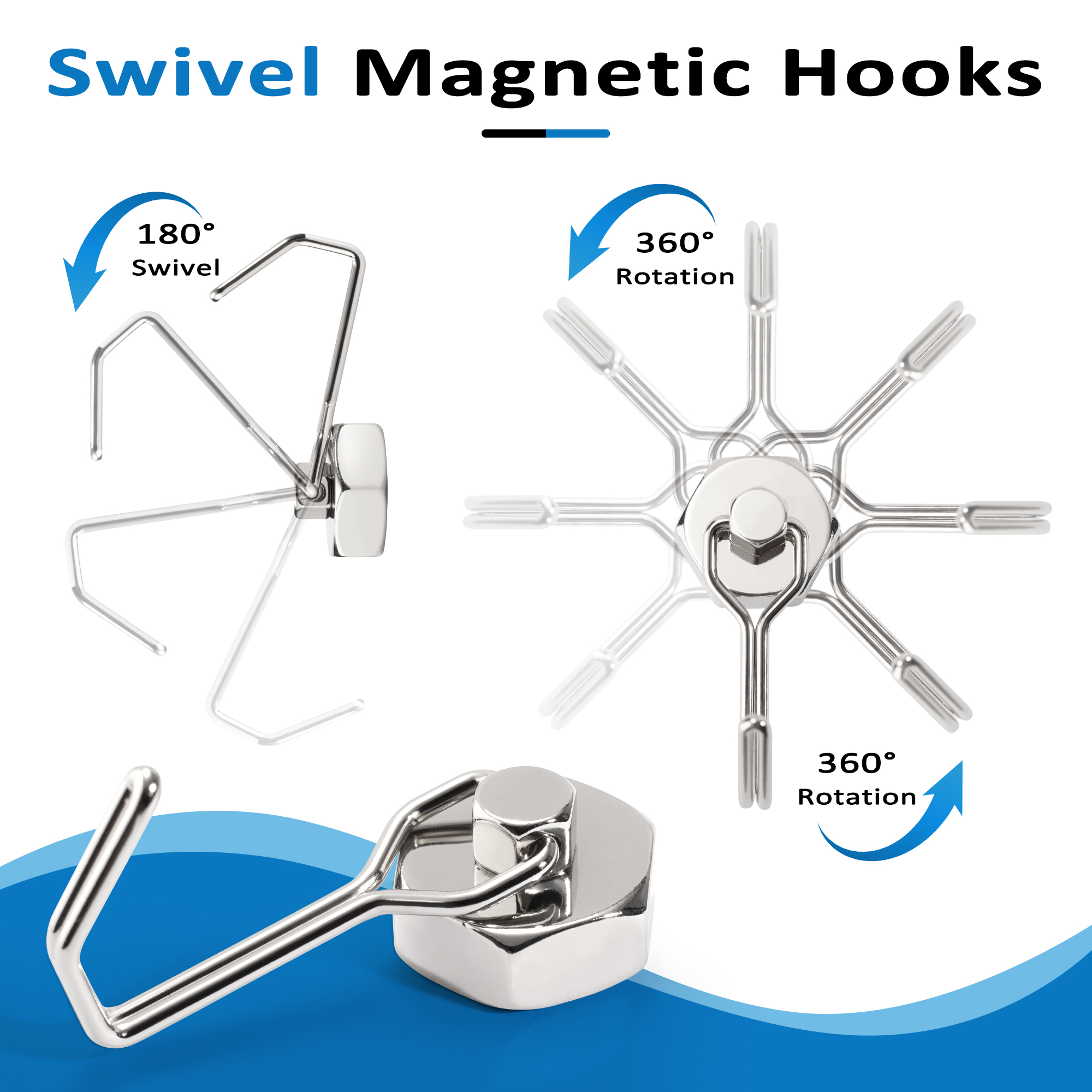 2PCS Strong Magnetic Hooks Sto - огляд і ціна Commercial Kitchen Fridge