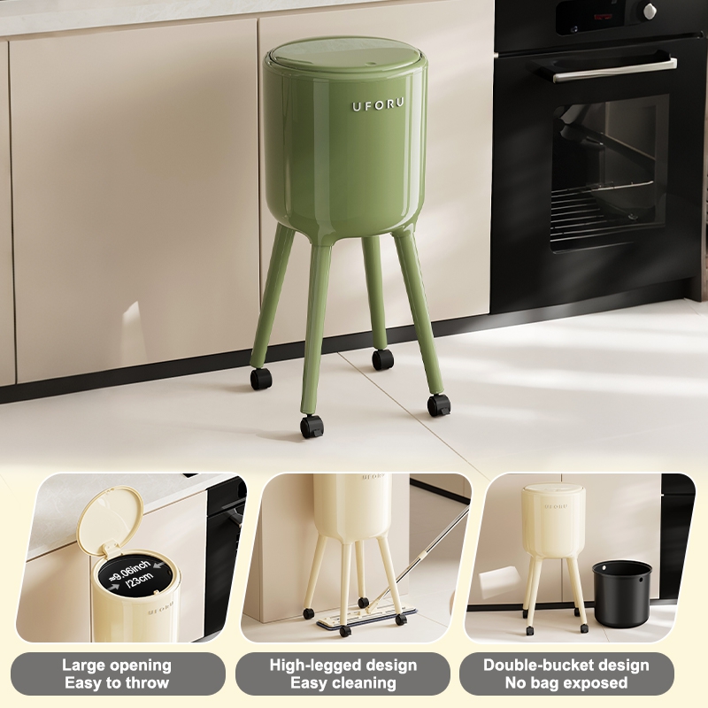 UFORU Tall Standing Trash Can  - огляд і ціна Commercial Kitchen Trash Can