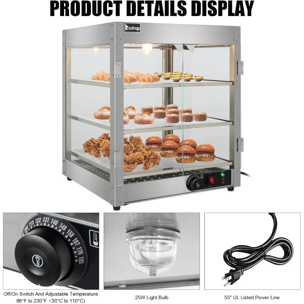 3 Tier Commercial Countertop P - огляд і ціна Commercial Kitchen Warmer