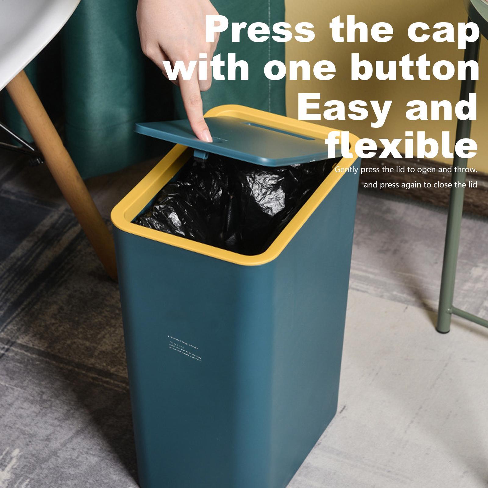 Bathroom Trash Can with Press  - огляд і ціна Commercial Kitchen Trash Can