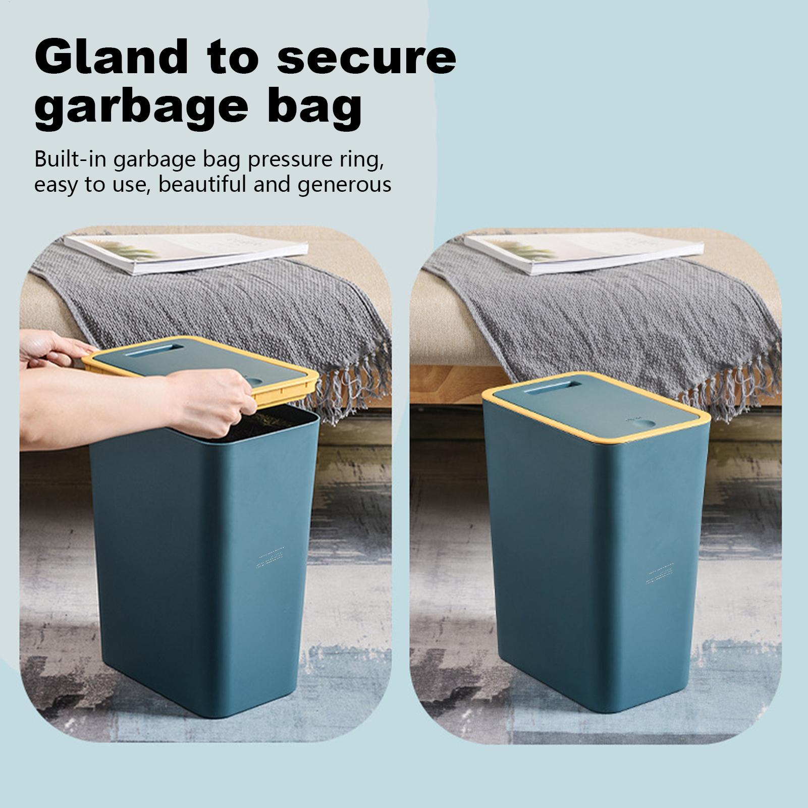 Bathroom Trash Can with Press  - огляд і ціна Commercial Kitchen Trash Can